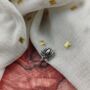 Antique Quality Lotus Floral Clip On Nose Pin, thumbnail 3 of 6