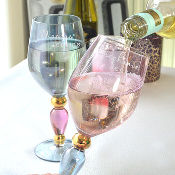 Elegantly Crafted Personalised Wine Glass, 2 of 5