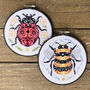Bee Kind Modern Cross Stitch Kit, thumbnail 4 of 4