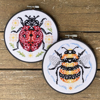 Bee Kind Modern Cross Stitch Kit, 4 of 4