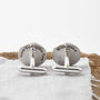 Personalised Sterling Silver Hidden Message Cufflinks, thumbnail 3 of 4
