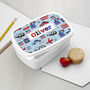 Personalised Boy's Patterned Lunch Box, thumbnail 4 of 10