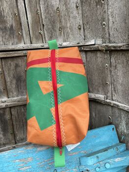 Large Recycled Sailcloth Wash Bag, 5 of 7