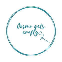 Cosmo gets crafty logo - handmade, personalised and embroidered products 