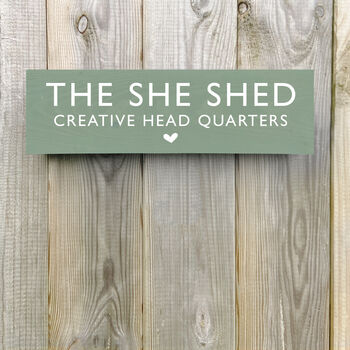 'The She Shed' Wooden Sign, 3 of 3