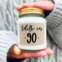 90th Birthday Personalised Scented Soy Candle, thumbnail 2 of 6