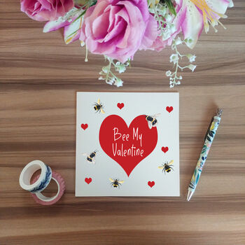Bumble Bee Valentine's Day Card | Bee My Valentine, 3 of 4