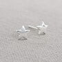 Sterling Silver Star Stud Earrings, thumbnail 2 of 5