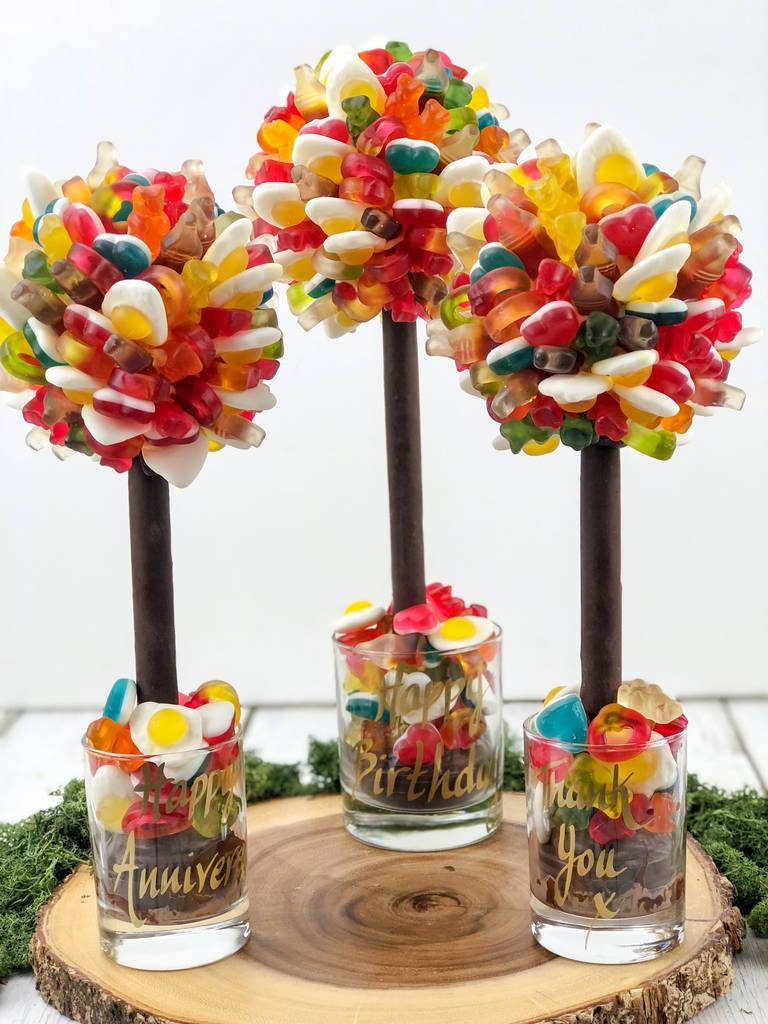 personalised haribo edible sweet tree by sweet trees