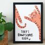 Personalised Rawsome Room Tiger Print Illustration, thumbnail 1 of 2