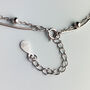 Sterling Silver Double Layer Chain Bracelet, thumbnail 2 of 5