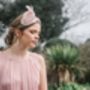 Nude Pink Art Deco Cocktail Hat 'Burgh', thumbnail 5 of 10