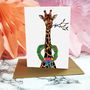 'Festive Fiesta' Giraffe Christmas Card, thumbnail 3 of 3