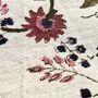 Thistle Flower Handblock Printed Tablecloth, thumbnail 3 of 5