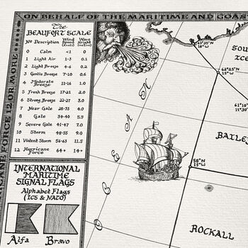 Shipping Forecast Map Hand Drawn Fine Art Print, 7 of 12