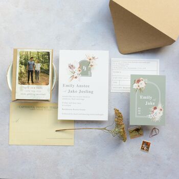 Emily Floral Wedding Invitation, 5 of 5