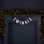 Festive Acrylic 'Twinkle' Christmas Bunting, thumbnail 2 of 2