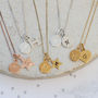 Zodiac Disc Necklace Personalised With Initial Charm, thumbnail 6 of 12