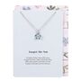 Forget Me Not Flower Necklace On Greeting Card, thumbnail 4 of 4