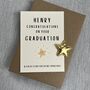 Personalised Well Done Graduation Gold Star Postcard, thumbnail 3 of 3