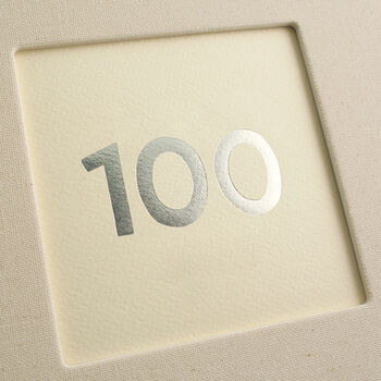 Hand Foiled 100th Birthday Photo Album, 2 of 11
