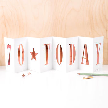 Personalised 70th Birthday Gift Boxed Card, 3 of 10