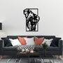 African Elephant Wooden Wall Art Modern Gift Idea, thumbnail 4 of 11