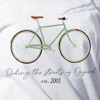 Personalised Cotton Cycling T Shirt, 4 of 5