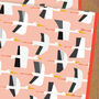 Pink Stork Wrapping Paper Two Sheets, thumbnail 2 of 7