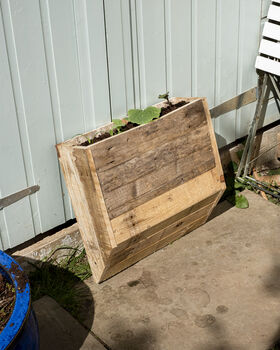Outdoor Wooden Side Vegetable Planter Add On, 2 of 4