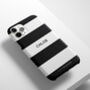 Personalised Monochrome Stripe Phone Case, thumbnail 1 of 5