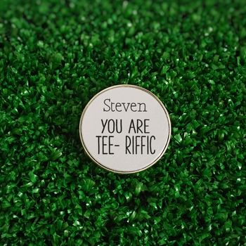 Personalised 'You Are Tee Riffic' Golf Divot Tool, 2 of 2