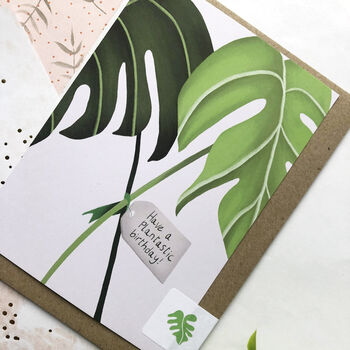 Have A Plantastic Birthday Houseplant Card, 3 of 3
