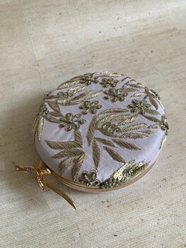 Wren Pink Circular Bird Clutch Bag, 6 of 10