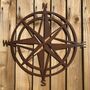 Metal Compass Garden Wall Fence Feature Decoration Sign, thumbnail 2 of 6