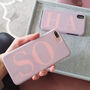 Pink And Purple Personalised Phone Case, thumbnail 1 of 6