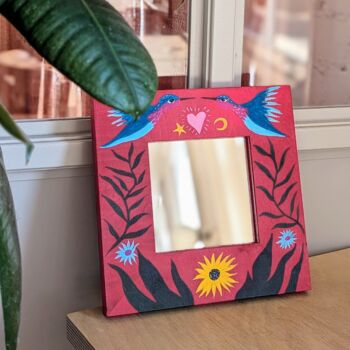 Love Bird Hand Painted Decorative Mini Mirror, 5 of 6