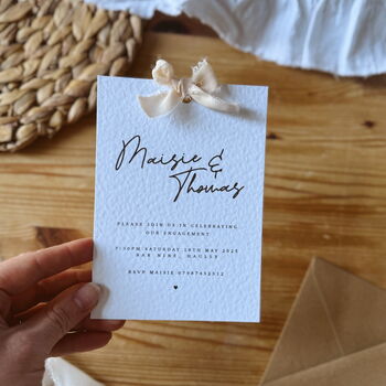 Personalised Engagement Party Invites Calligraphy Names, 3 of 4