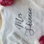 Custom Embroidered Mrs Design Wedding Cardigan, thumbnail 1 of 4