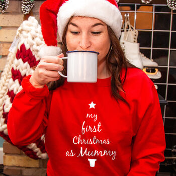 'First Christmas As Mummy' Christmas Jumper, 3 of 9