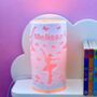 Personalised Ballerina And Butterfly LED Night Light, thumbnail 2 of 6