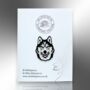 Husky Dog Enamel Pin Badge, Dog Breed Brooch, Gifts For Dog Lovers, Pet Loss Or New Pet Gift, thumbnail 4 of 9