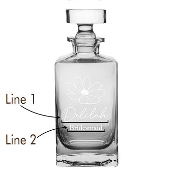 Personalised Bridesmaid Decanter Gift, 2 of 8