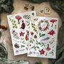 Christmas Woodland Vinyl Sticker Sheet Set, thumbnail 2 of 5