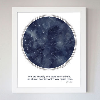 Personalised Constellations Print With Quote, 5 of 5