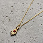 9ct Gold Mini Hamsa Hand Necklace, thumbnail 2 of 6