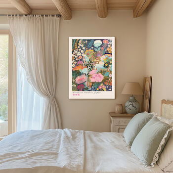 Japanese Floral Flower Garden Art Print, 5 of 5
