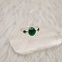Green Onyx Tourmaline Sterling Silver Ring, thumbnail 3 of 10