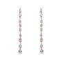 Paris Rhodium, Gold Or Rose Gold Plated Drop Earrings, thumbnail 5 of 8