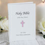 Personalised Pink Cross Holy Bible Gift, thumbnail 7 of 7